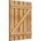 Ekena Millwork Spaced Board-n-Batten Shutters w/Z-Bar, Rough Sawn Western Red Cedar, 28 7/8W x 35H, PR RBS06Z29X035RWR - alternate 3